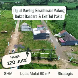 Tanah Kavling Residensial Malang 8 Menit Bandara Abdul Rachman Saleh