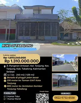 jual murah ruko melalui lelang negara