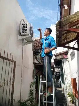 Jasa cek Bongkar pasang ac & water hiter Bergaransi