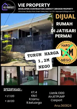 DIJUAL RUMAH DI JATISARI