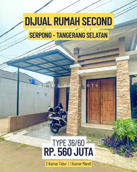 DIJUAL: RUMAH SECONDARY PERUMAHAN, BUARAN SERPONG TANGSEL