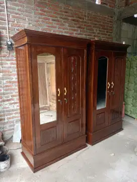 Almari akasia pintu 2