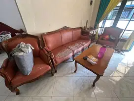 Set kursi meja jati