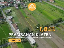 Jual Tanah Sawah Prambanan Selatan Stasiun KA Brambanan