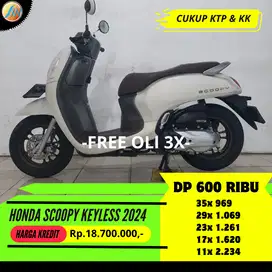 KREDIT DP CUMA 600RB HONDA SCOOPY KEYLESS TAHUN 2024 SEKEN BERGARANSI