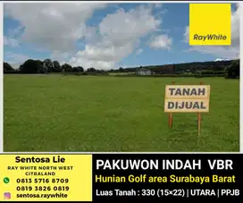 Dijual Tanah Kavling Pakuwon Indah VBR - Blok PE - Hadap Utara