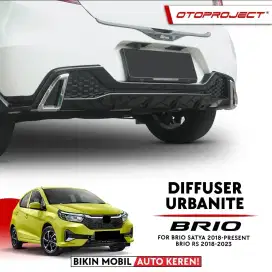Rear Diffuser Brio Urbanite - Glossy Black