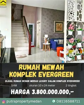 DIJUAL VILLA MEWAH LUXURY KOMPLEK EVERGREEN