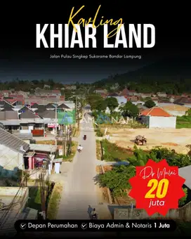 TANAH KAVLING PINGGIR JALAN UTAMA PULAU SINGKEP SUKARAME DEKAT KEMANA2
