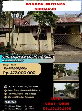 RUMAH LELANG PONDOK MUTIARA SIDOARJO