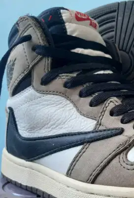 Sepatu AJ1 retro x Travis Scott High  Mocha