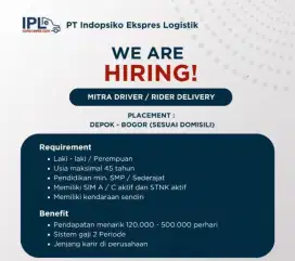 LOKER KURIR PENGIRIMAN KEMBANGAN