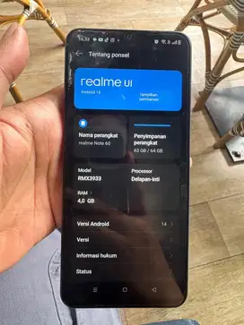di jual Redmi relme note 60