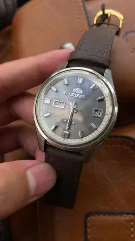 Jam tangan vintage orient triple star automatic rare