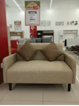 Obral murah sofa fabric dua dudukan