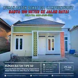 Dijual Rumah Murah di Kawasan Batoh - Lokasi Dekat Jalan Raya 2 Jalur