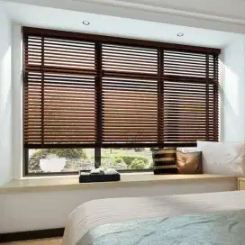 Wooden blind/krey kayu jati asli/Tirai kantor/gorden modern costum