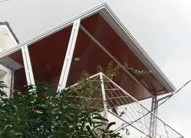 Canopy Alderon double Layer+plavon PVC tiang V