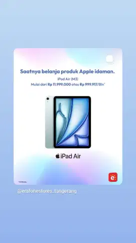 promo iPad garansi resmi ibox bisa cicilan