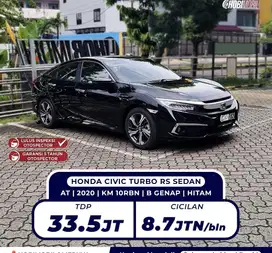[ KM 10RB BERGARANSI 5TH ] CIVIC TURBO RS SEDAN MATIC 2021 HOBIMOBIL
