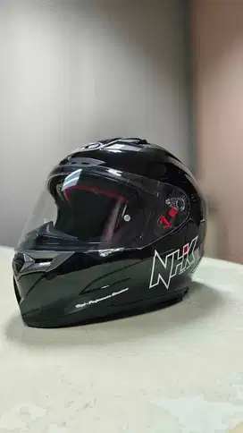JUAL HELM NHK RX 9 WARNA SOLID BLACK GLOSSY SIZE S