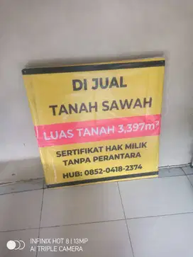 Dijual Tanah Sawah Desa Wates Kecamatan Slahung Kabupaten Ponorogo