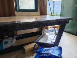 JUAL MEJA MARMER + JAM JAGUAR (JUAL CEPAT NEGO SAMPAI JADI)