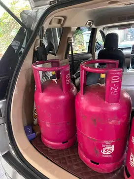 2 BUAH TABUNG GAS BRIGHT 12 KG BESERTA ISINYA