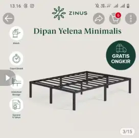 Ranjang zinus 90x200