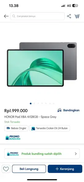 Honor Pad X8A (Tablet murah resmi/original)