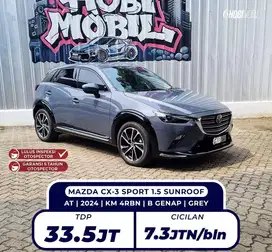 [ KM 4RB DISC 15JT BERGARANSI 5TH ] MAZDA CX3 SPORT SUNROOF MATIC 2024