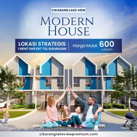 Dijual Rumah Cikarang Lake View - Rumah Type Rhodium 58/84 New