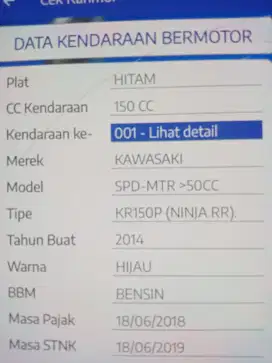 Ninja RR150 2014 Hijau