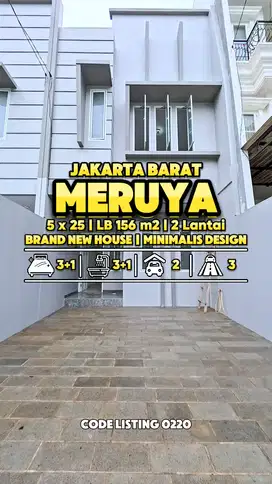 Rumah Minimalis Design di Meruya 10 menit ke Mall Puri indah & Lippo M