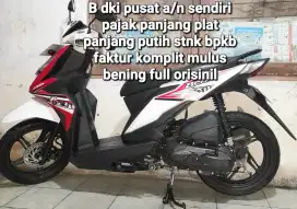 Honda Beat Eco 2018 Combi break cw asli merah putih Dki pusat pjk pjg