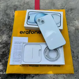 iPhone 15 Plus 128GB Blue Fullset Like New Garansi iBox 1 Tahun
