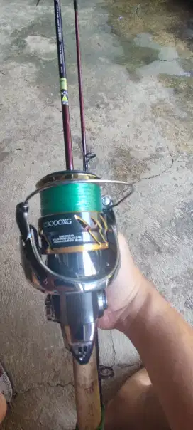 Joran scorpion maron 180cm custon dan reel shimano twinpower C 3000 XG