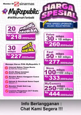 MyRepublic Internet Wifi Cepat Dan Hemat Jabodetabek