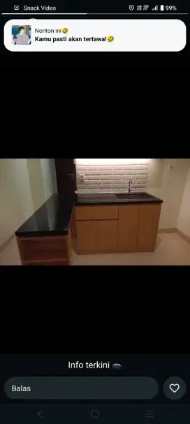 Top meja dapur marmer granit impor