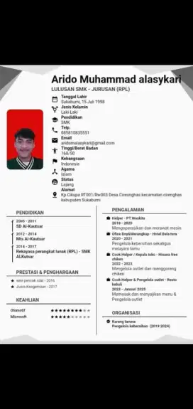 Mencari kerja sebagai OB / Resto