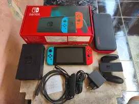 Nintendo Switch v2 HAC-001(-01) Neon Red Blue Fullset 44