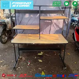 Meja Kerja Roda 4 + Kursi Kantor (Second)
