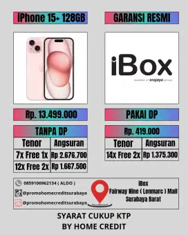 Kredit iPhone 15 Plus 128GB