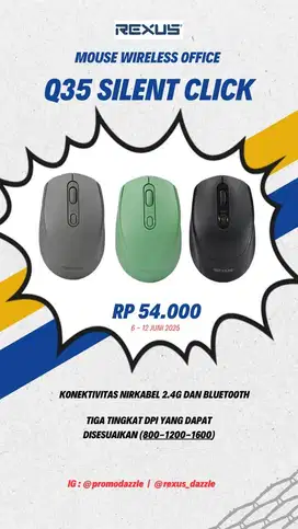 Mouse Rexus wireless Q35
