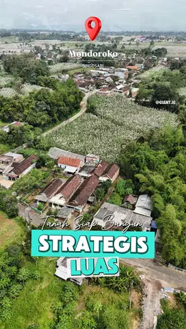Tanah luas dan strategis di Mondoroko Singosari Malang