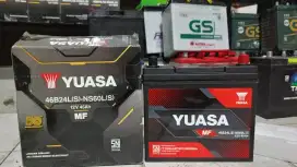 Aku yuasa 35 amper baru, bergaransi