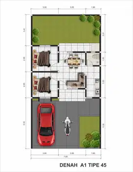 Rumah 500jt an dekat dengan RS AT - TUROTS Lokasi Jogja Barat