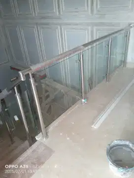Balkon stainless kaca zfn 014