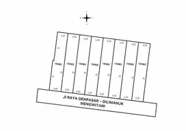 DIJUAL TANAH KAVLING PINGGIR JALAN RAYA UTAMA MENGWITANI
