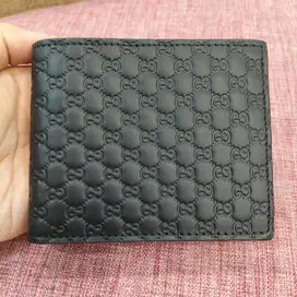 Gucci Leather Logo Black Wallet